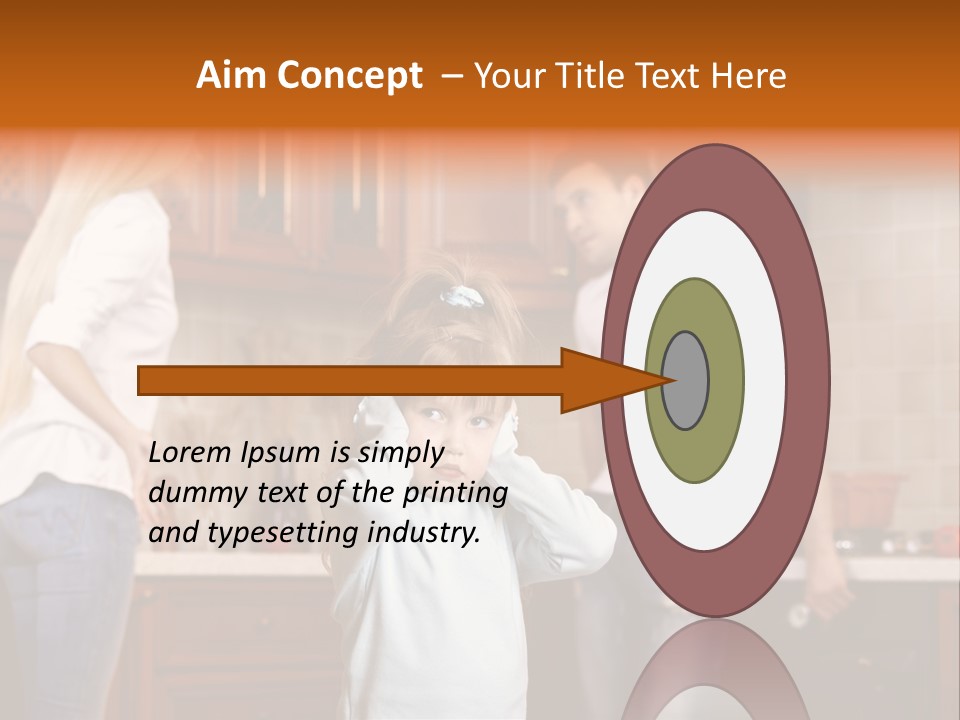 Girls Domestic Kitchen PowerPoint Template