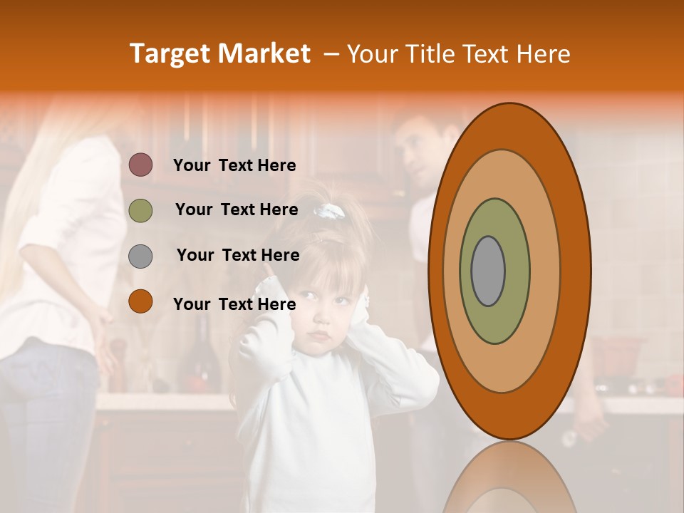 Girls Domestic Kitchen PowerPoint Template