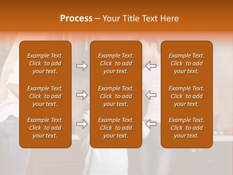 Girls Domestic Kitchen PowerPoint Template