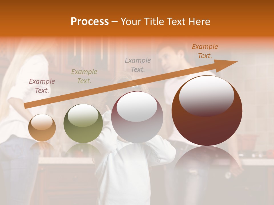 Girls Domestic Kitchen PowerPoint Template