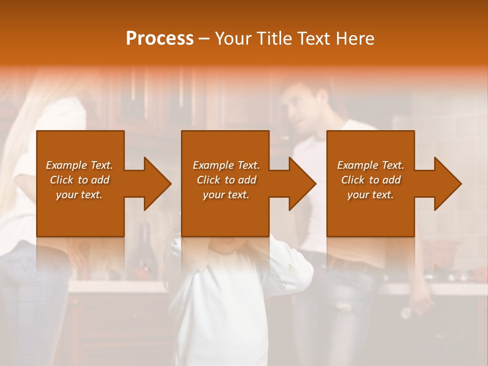 Girls Domestic Kitchen PowerPoint Template