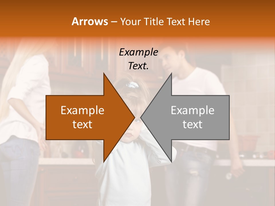 Girls Domestic Kitchen PowerPoint Template