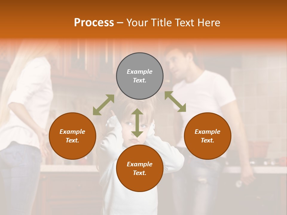 Girls Domestic Kitchen PowerPoint Template