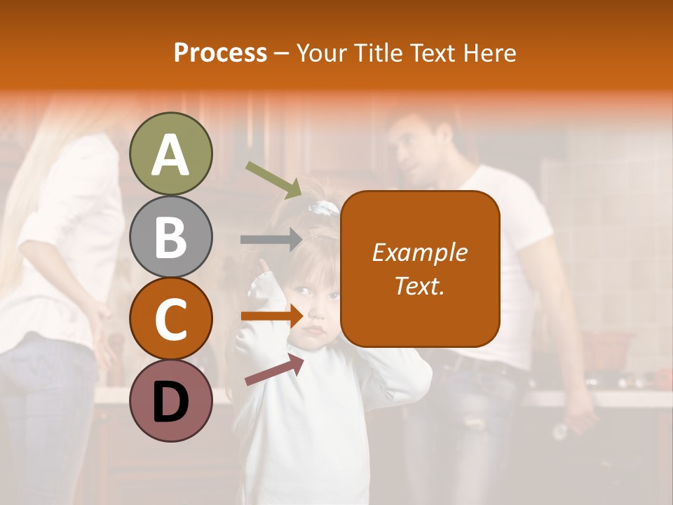 Girls Domestic Kitchen PowerPoint Template