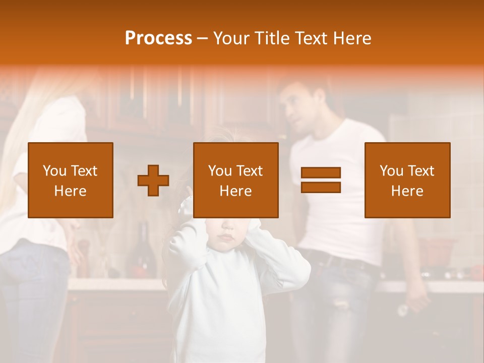 Girls Domestic Kitchen PowerPoint Template