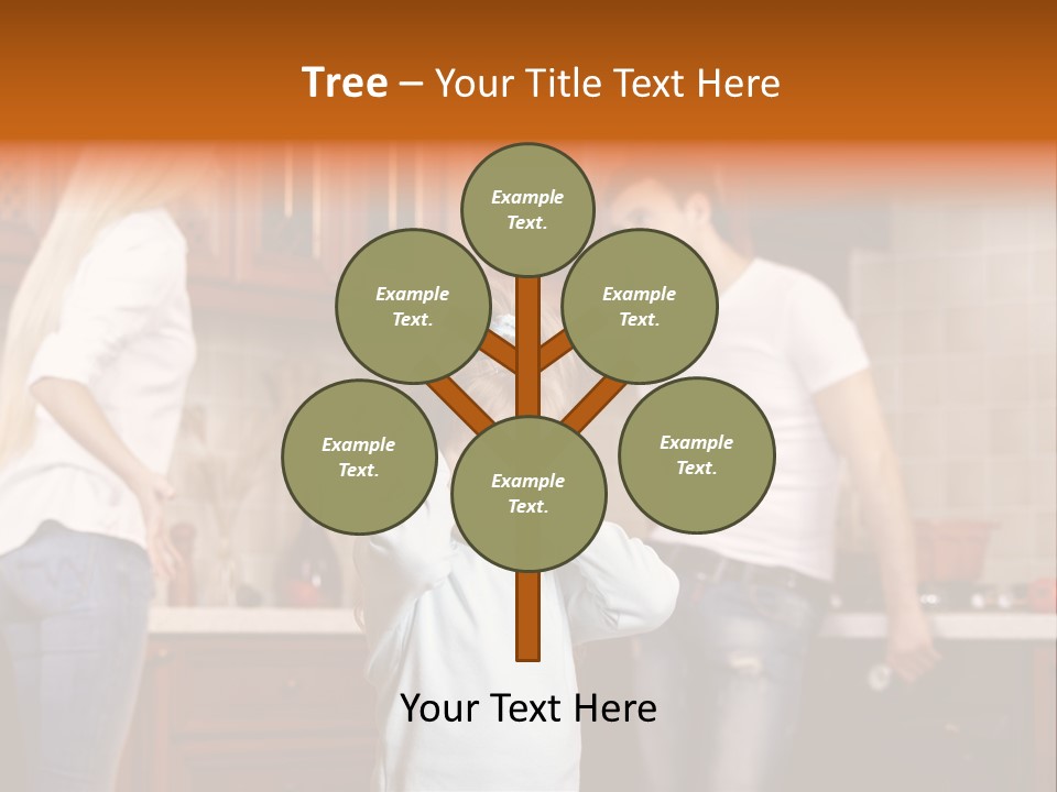 Girls Domestic Kitchen PowerPoint Template