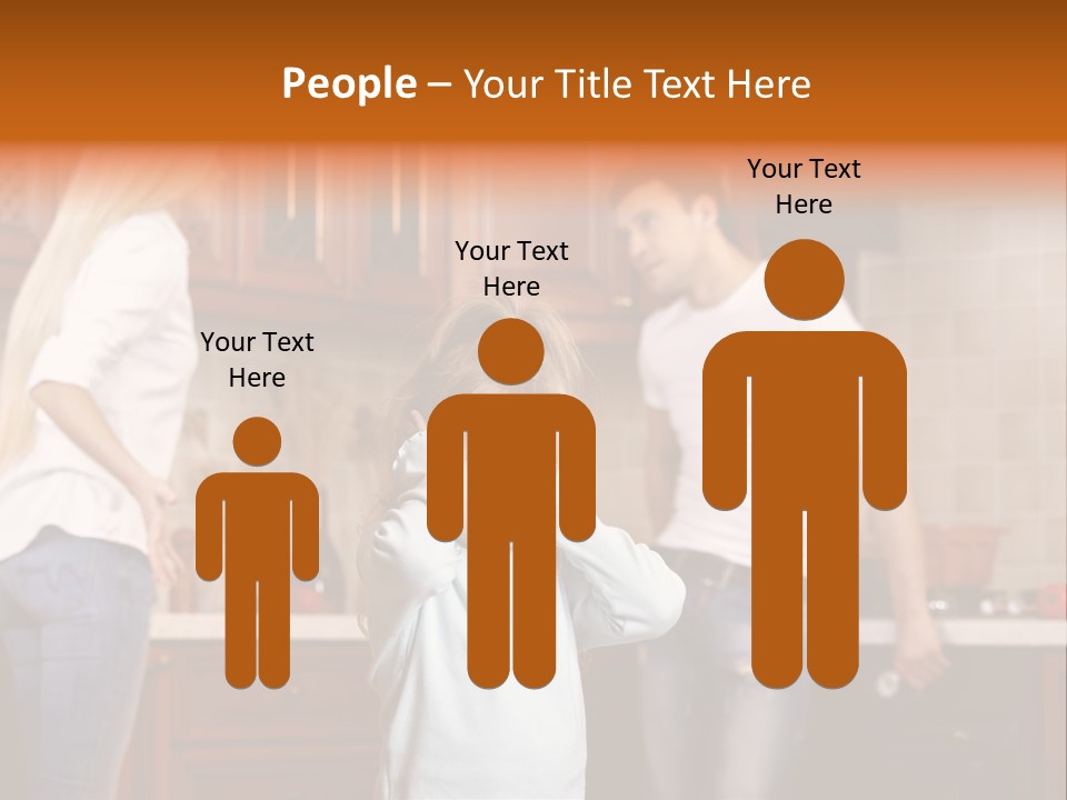 Girls Domestic Kitchen PowerPoint Template