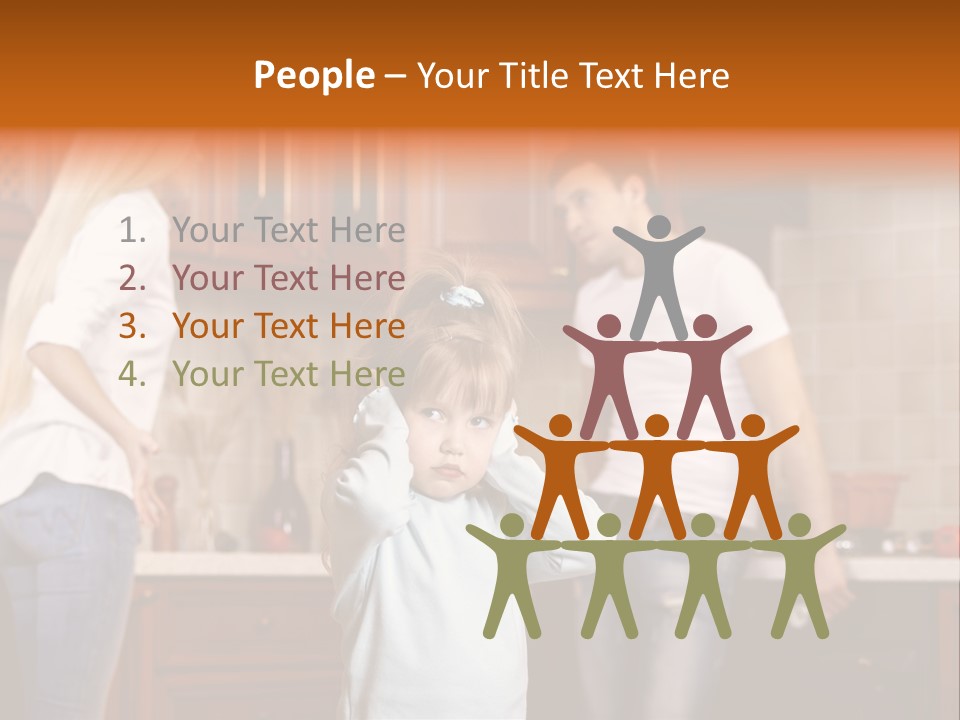 Girls Domestic Kitchen PowerPoint Template