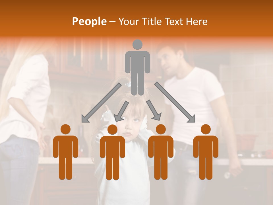 Girls Domestic Kitchen PowerPoint Template