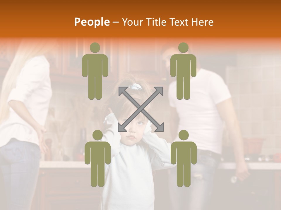 Girls Domestic Kitchen PowerPoint Template