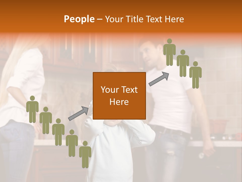 Girls Domestic Kitchen PowerPoint Template