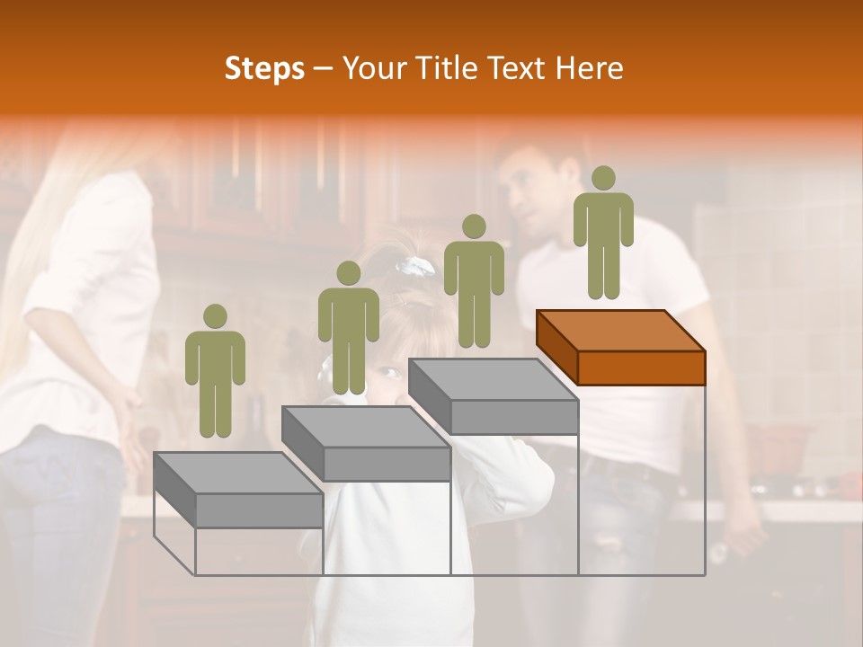 Girls Domestic Kitchen PowerPoint Template