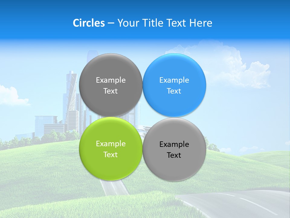 Sky Outdoor Skyscraper PowerPoint Template