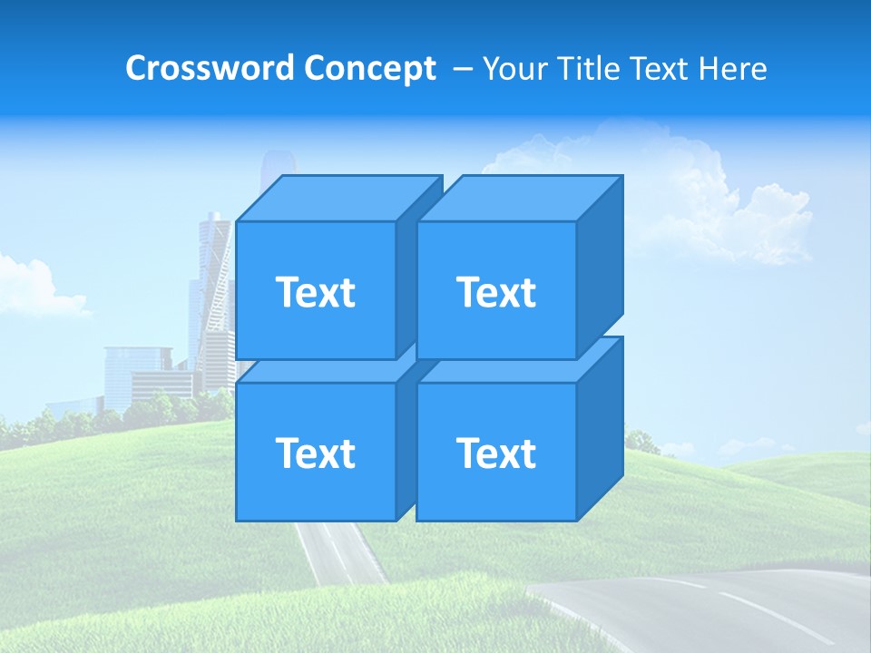 Sky Outdoor Skyscraper PowerPoint Template
