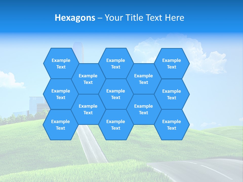 Sky Outdoor Skyscraper PowerPoint Template