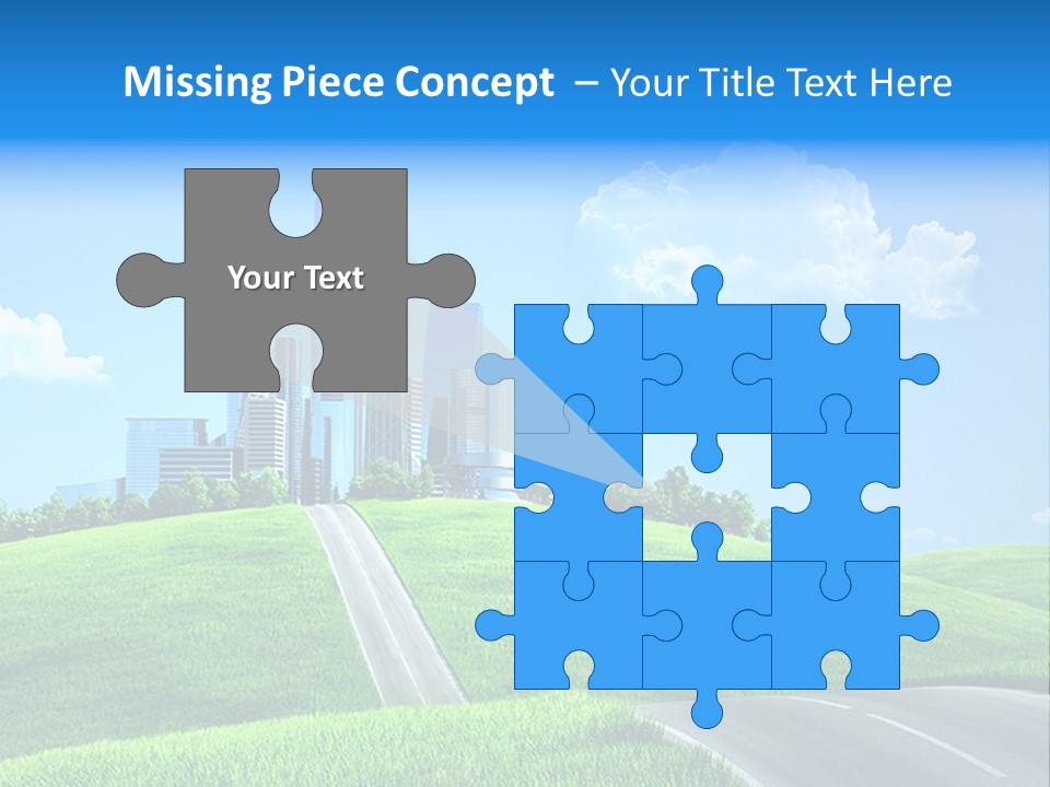 Sky Outdoor Skyscraper PowerPoint Template