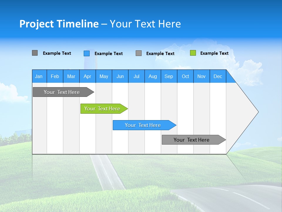 Sky Outdoor Skyscraper PowerPoint Template