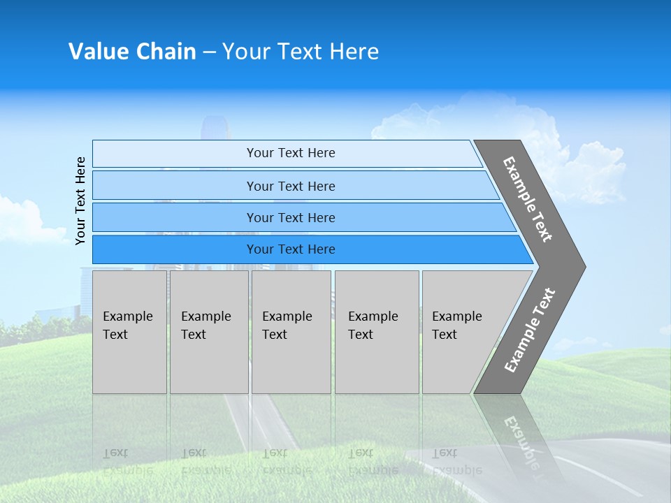Sky Outdoor Skyscraper PowerPoint Template