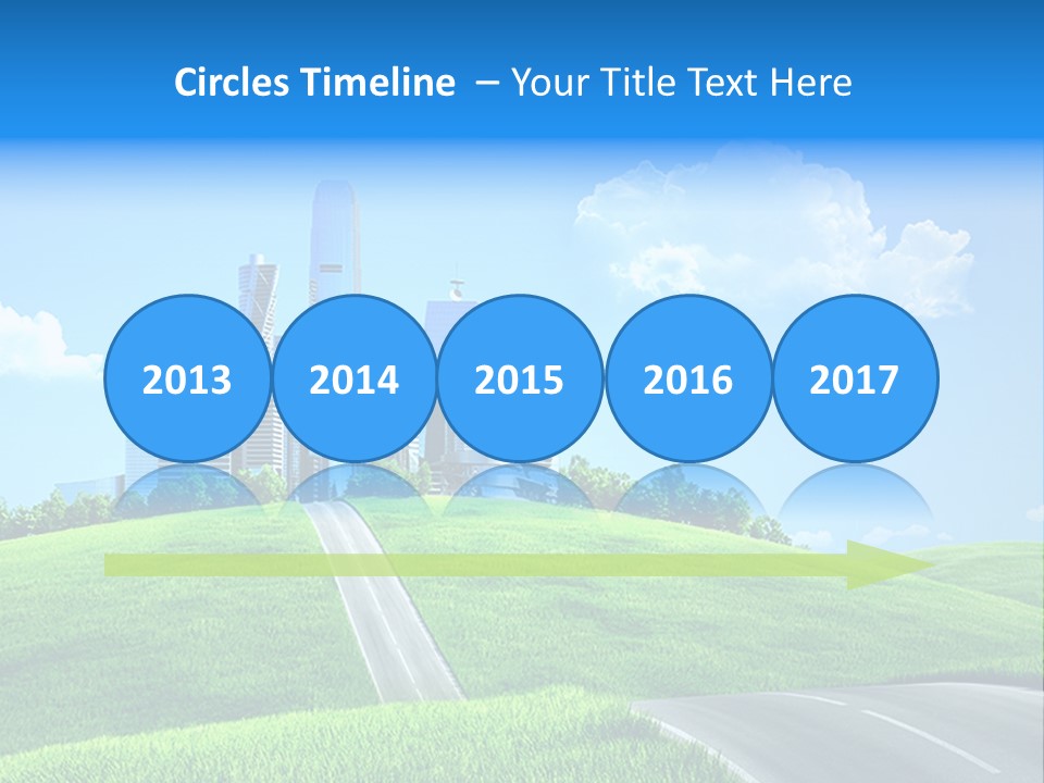 Sky Outdoor Skyscraper PowerPoint Template