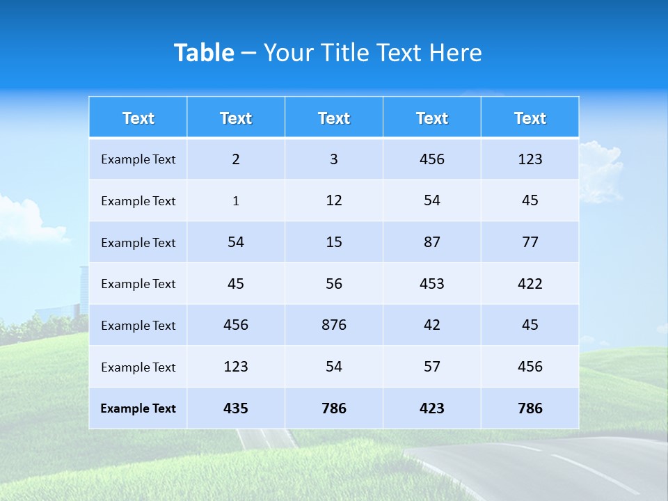 Sky Outdoor Skyscraper PowerPoint Template