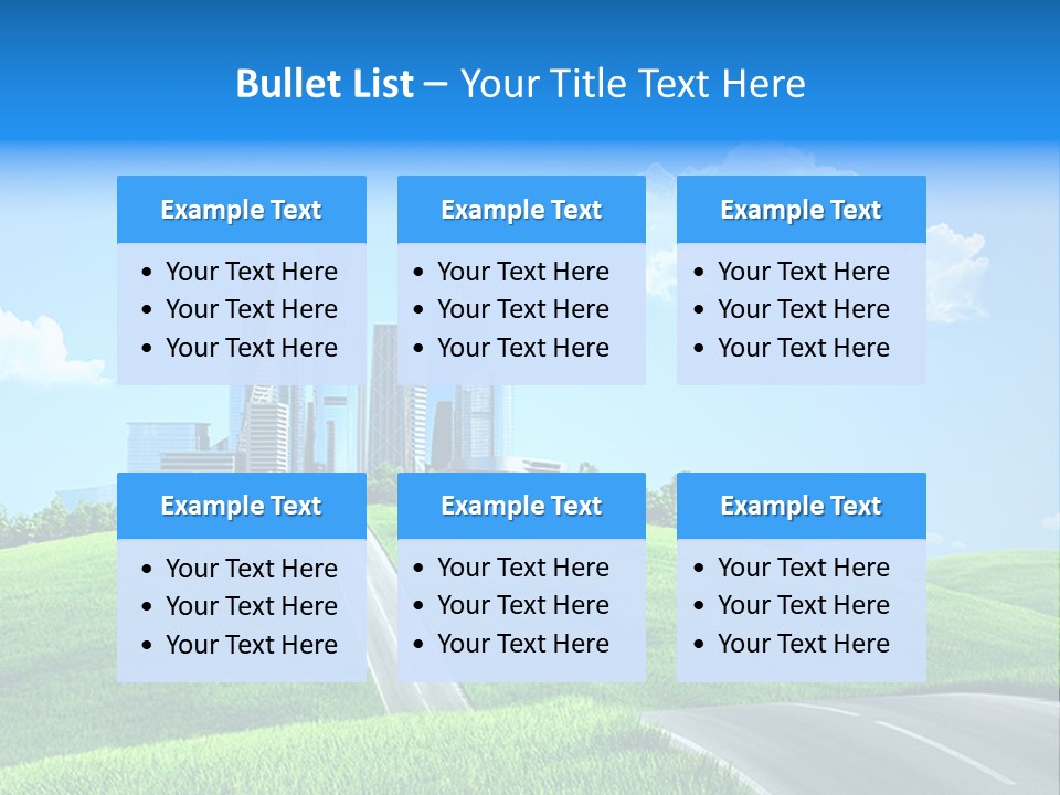 Sky Outdoor Skyscraper PowerPoint Template
