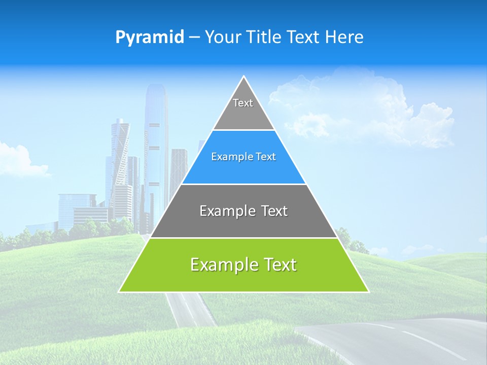 Sky Outdoor Skyscraper PowerPoint Template