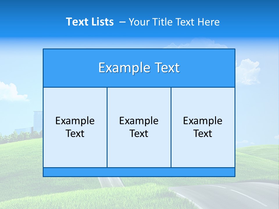 Sky Outdoor Skyscraper PowerPoint Template