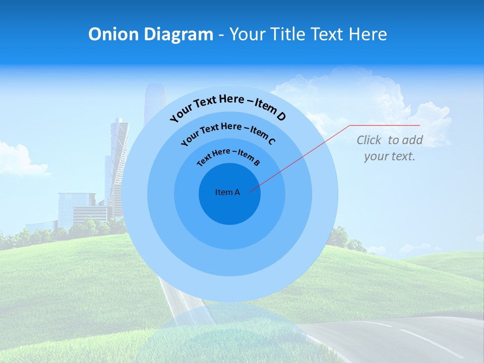 Sky Outdoor Skyscraper PowerPoint Template