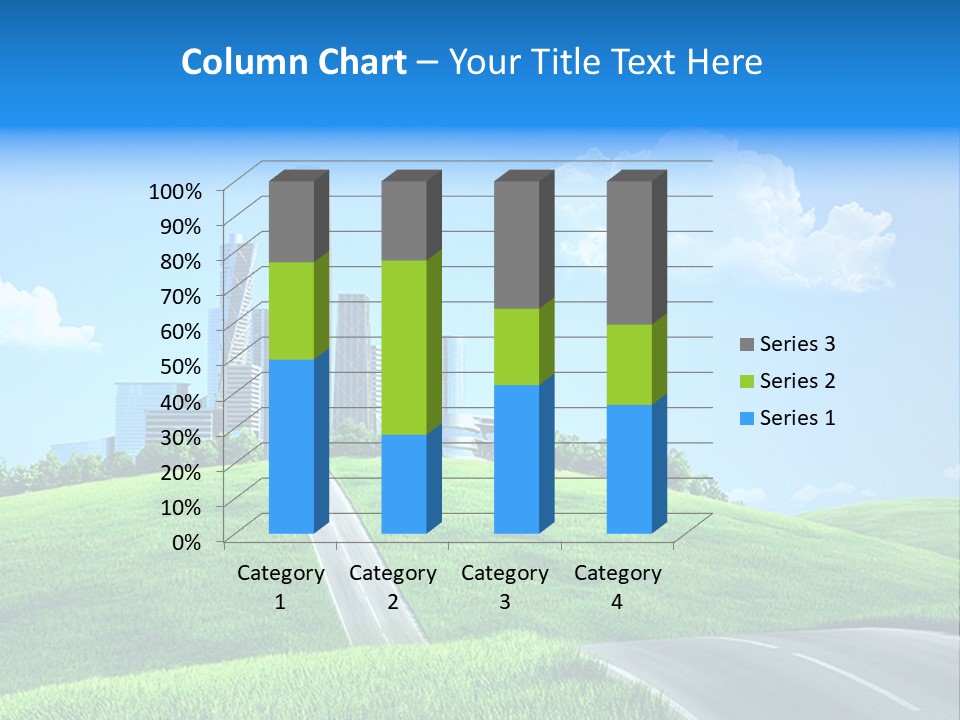 Sky Outdoor Skyscraper PowerPoint Template