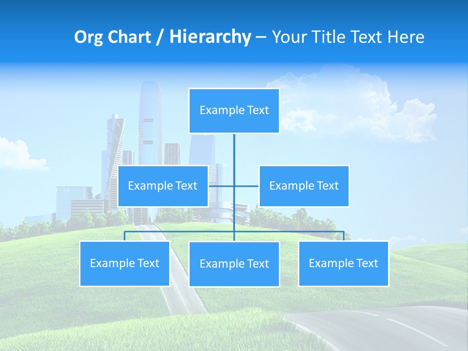 Sky Outdoor Skyscraper PowerPoint Template