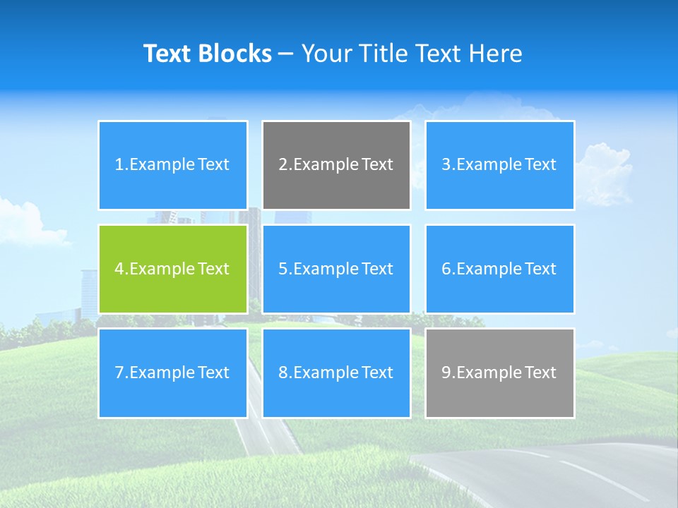 Sky Outdoor Skyscraper PowerPoint Template