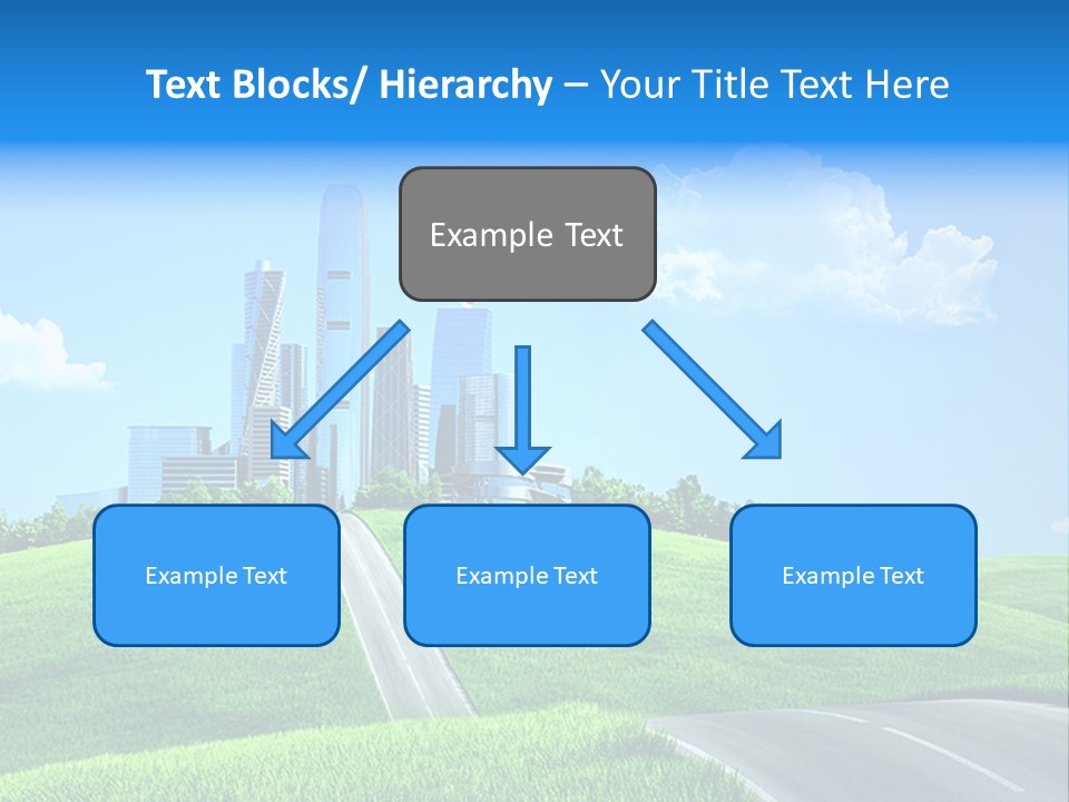 Sky Outdoor Skyscraper PowerPoint Template