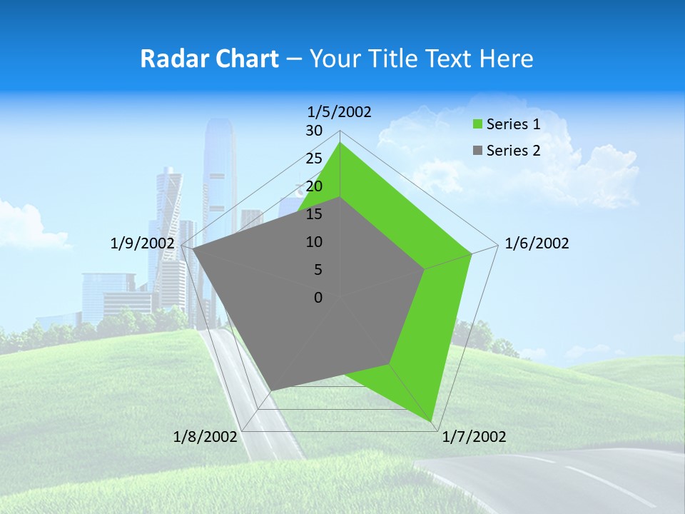 Sky Outdoor Skyscraper PowerPoint Template
