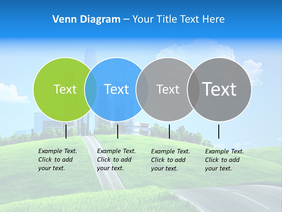 Sky Outdoor Skyscraper PowerPoint Template