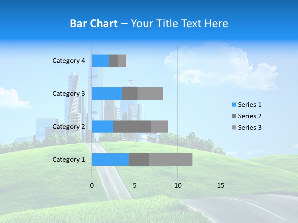 Sky Outdoor Skyscraper PowerPoint Template
