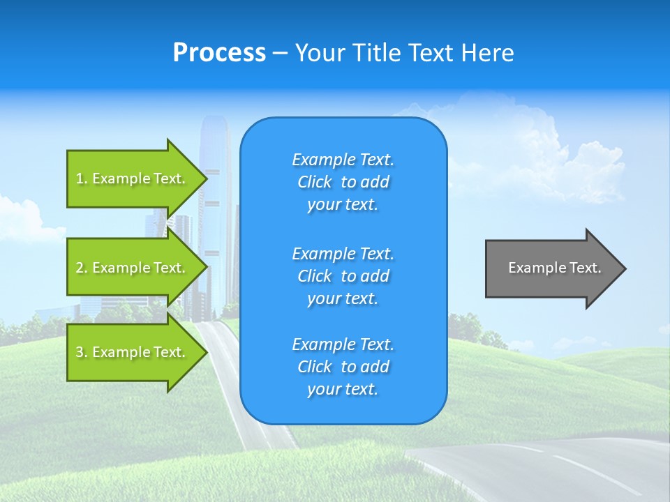 Sky Outdoor Skyscraper PowerPoint Template