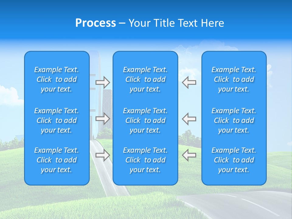 Sky Outdoor Skyscraper PowerPoint Template