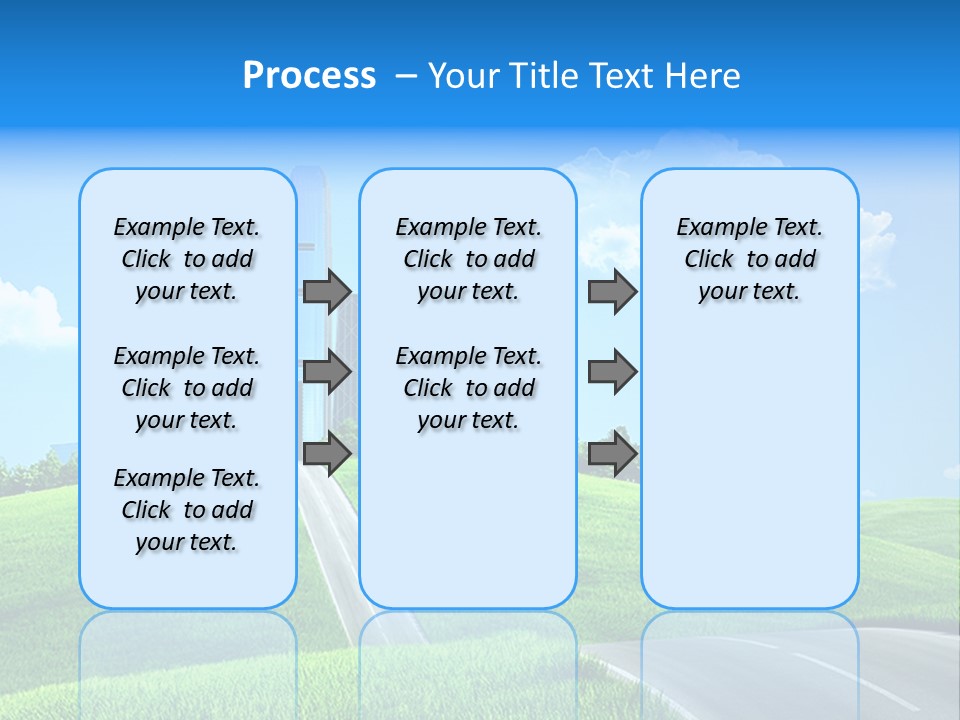 Sky Outdoor Skyscraper PowerPoint Template