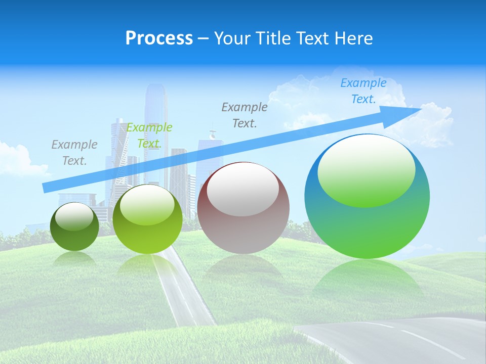 Sky Outdoor Skyscraper PowerPoint Template