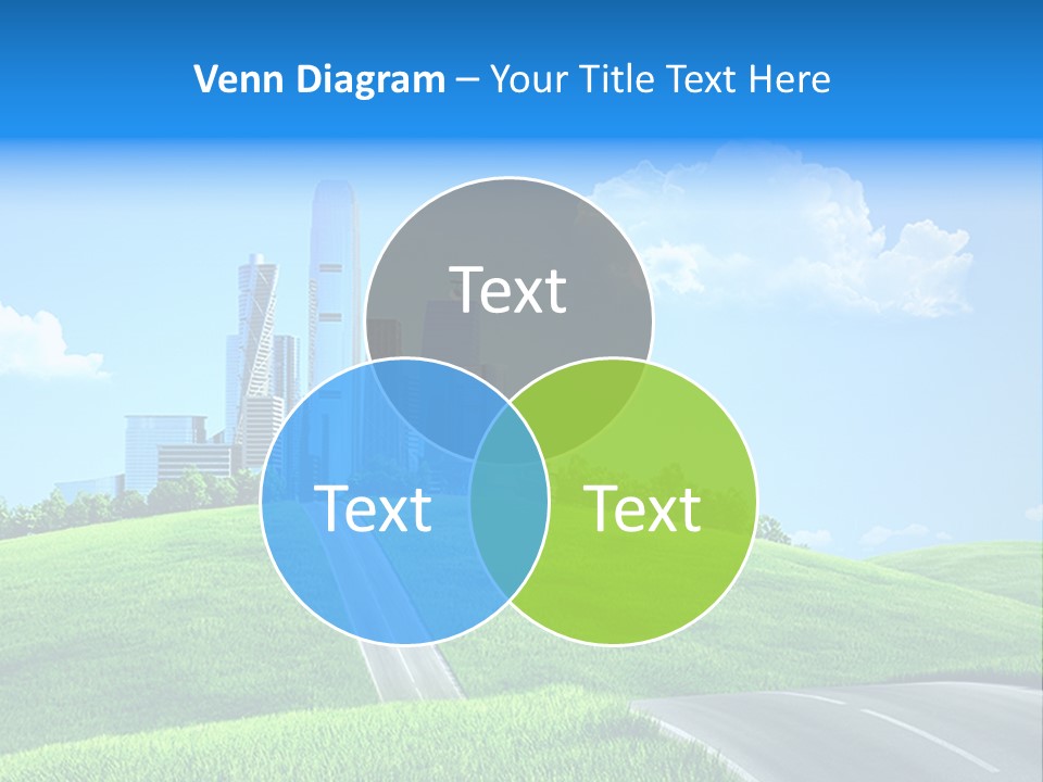 Sky Outdoor Skyscraper PowerPoint Template