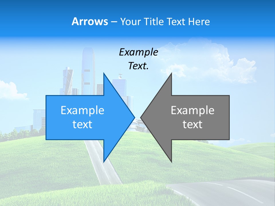 Sky Outdoor Skyscraper PowerPoint Template