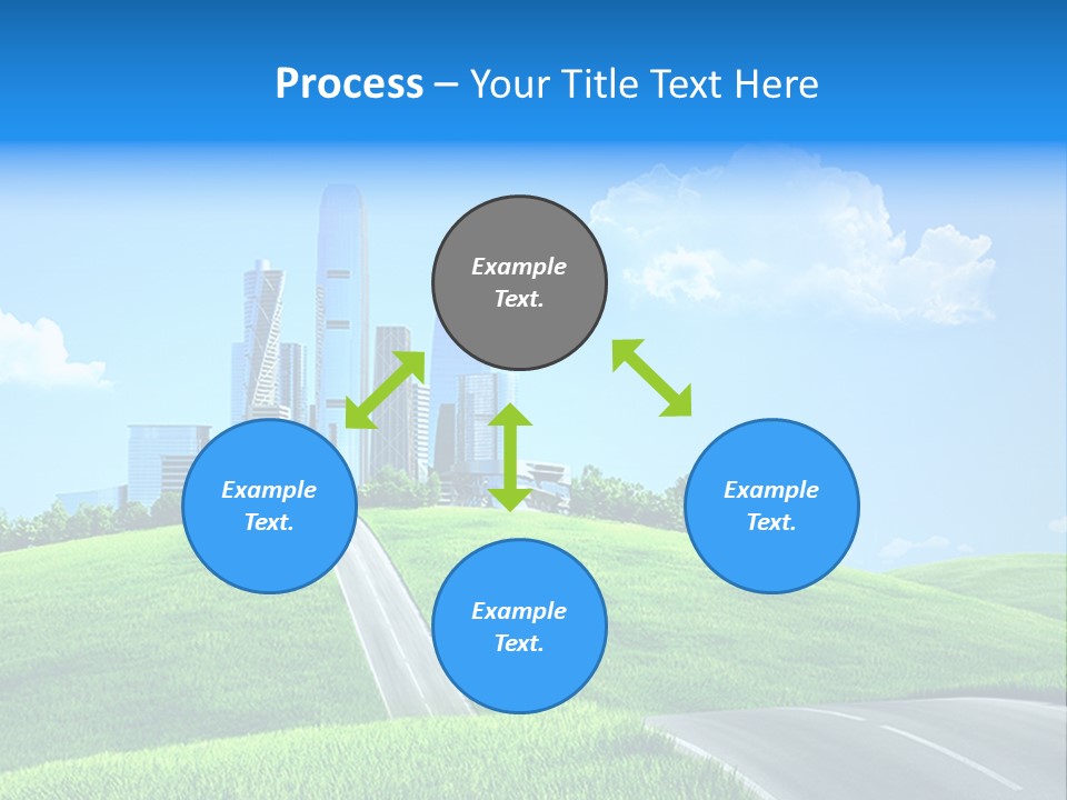 Sky Outdoor Skyscraper PowerPoint Template