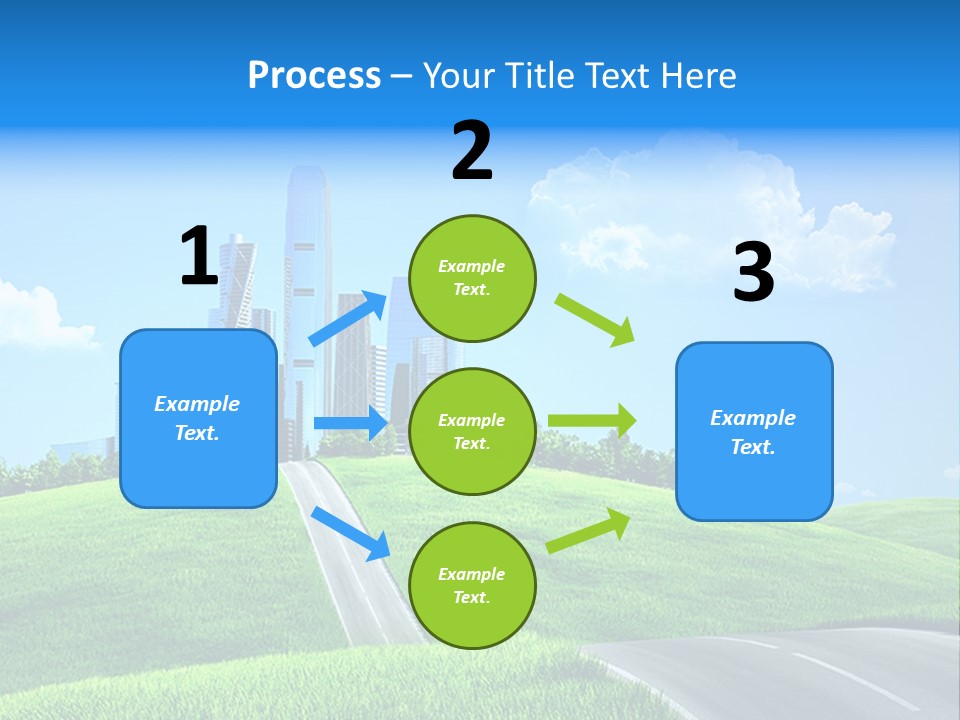 Sky Outdoor Skyscraper PowerPoint Template