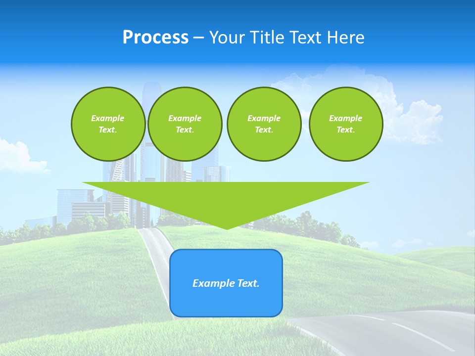 Sky Outdoor Skyscraper PowerPoint Template
