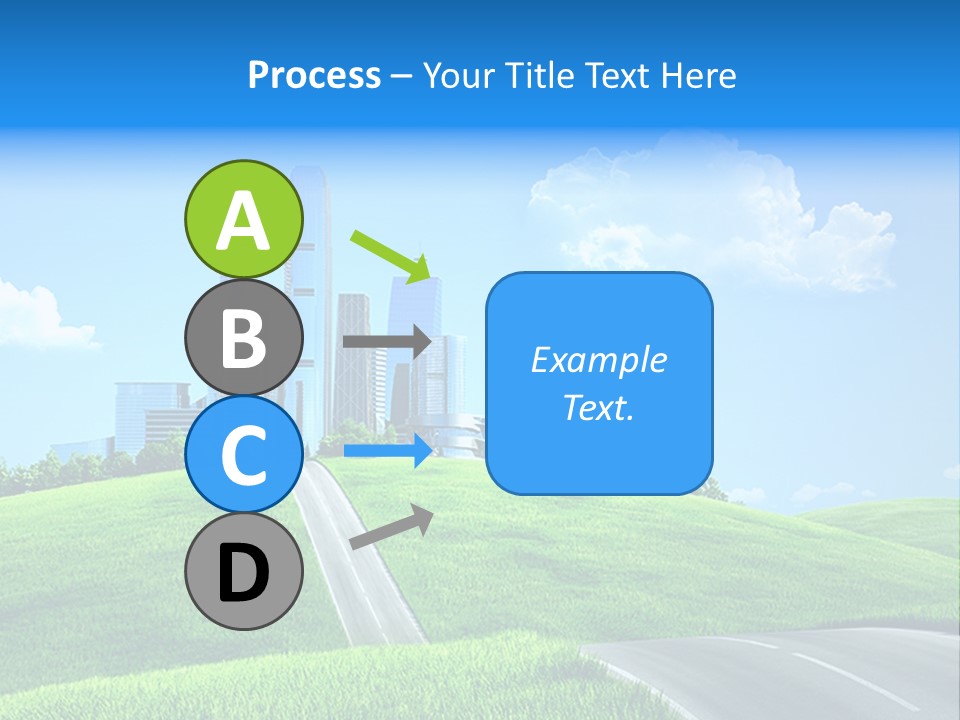 Sky Outdoor Skyscraper PowerPoint Template