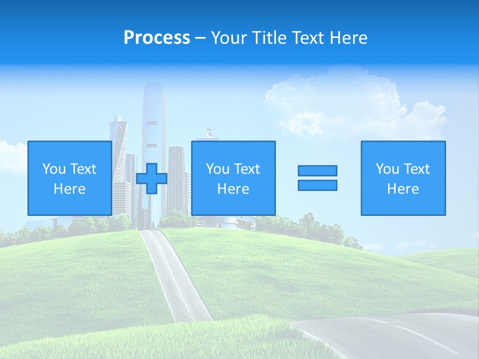Sky Outdoor Skyscraper PowerPoint Template