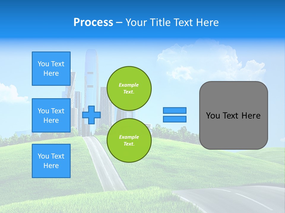 Sky Outdoor Skyscraper PowerPoint Template