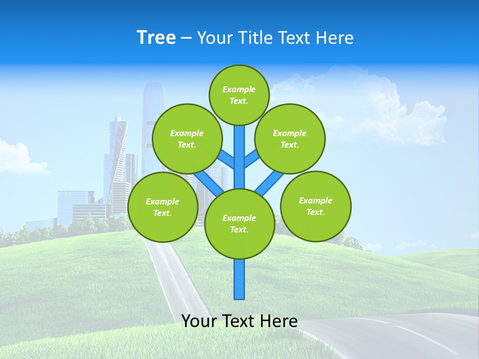 Sky Outdoor Skyscraper PowerPoint Template