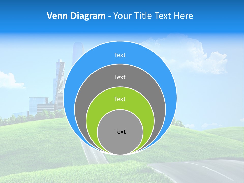 Sky Outdoor Skyscraper PowerPoint Template