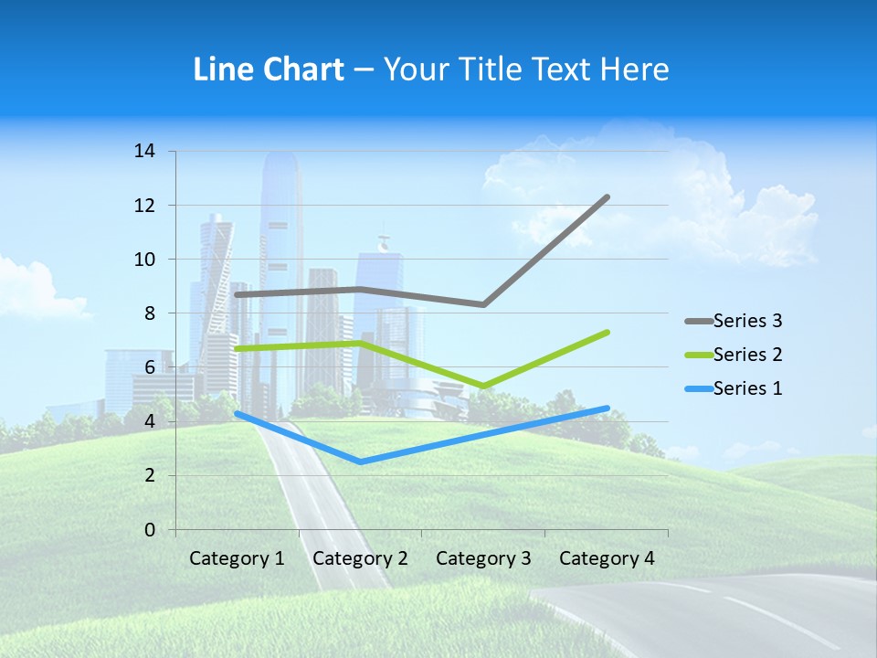 Sky Outdoor Skyscraper PowerPoint Template